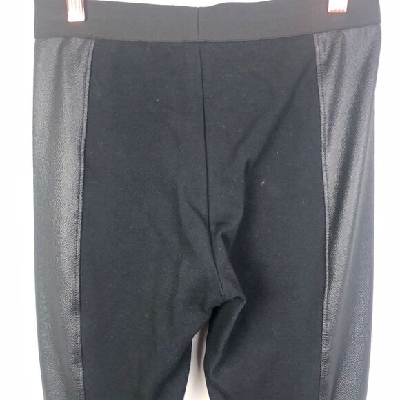 BCBGMAXAZRIA | Faux Leather Panel Leggings Small - Picture 6 of 9